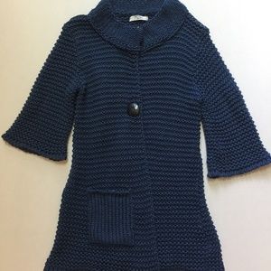 Orna Patel Blue sweater